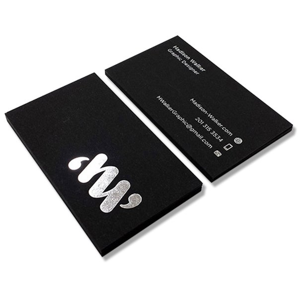Foiled business cards